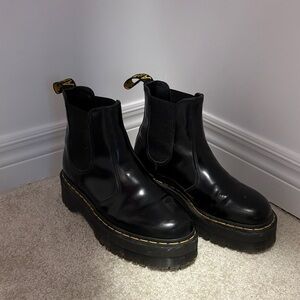 Dr. Martens Black Platform Ankle Boots
